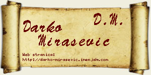 Darko Mirašević vizit kartica